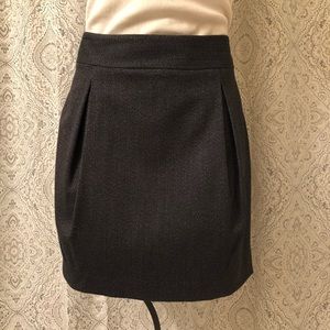 NWOT Charcoal Gray Skirt - Front Pleats